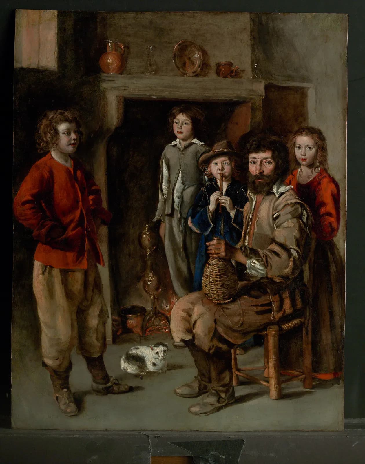 Cultural archive image of “A Peasant Family”, catalogued as Paintings, dating to ca. 1640–48. Medium: Oil on copper. Dimensions: 15 x 11 3/4 in.