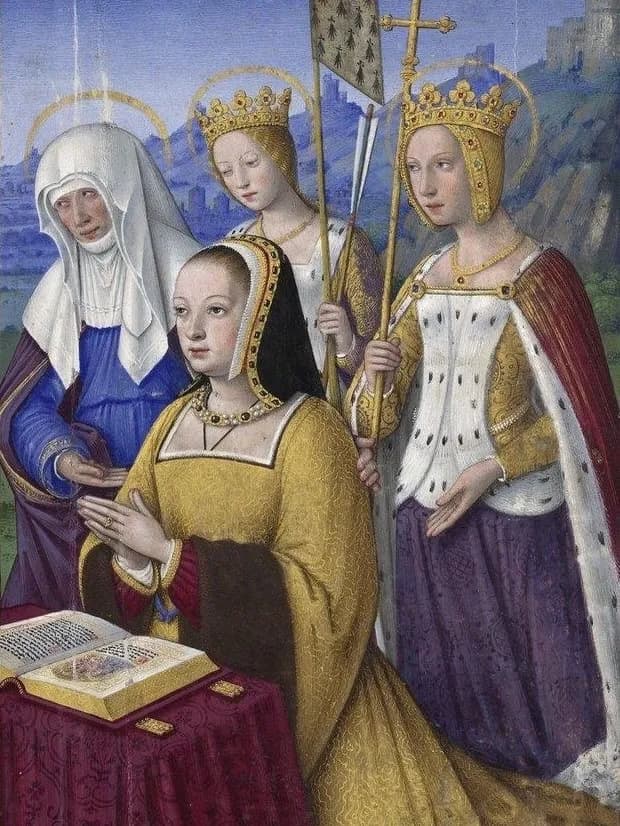 Cultural archive image of “Anne de Bretagne became Duchess of Brittany at 11 years old in 1488 and spent her entir…”, associated with Brittany.