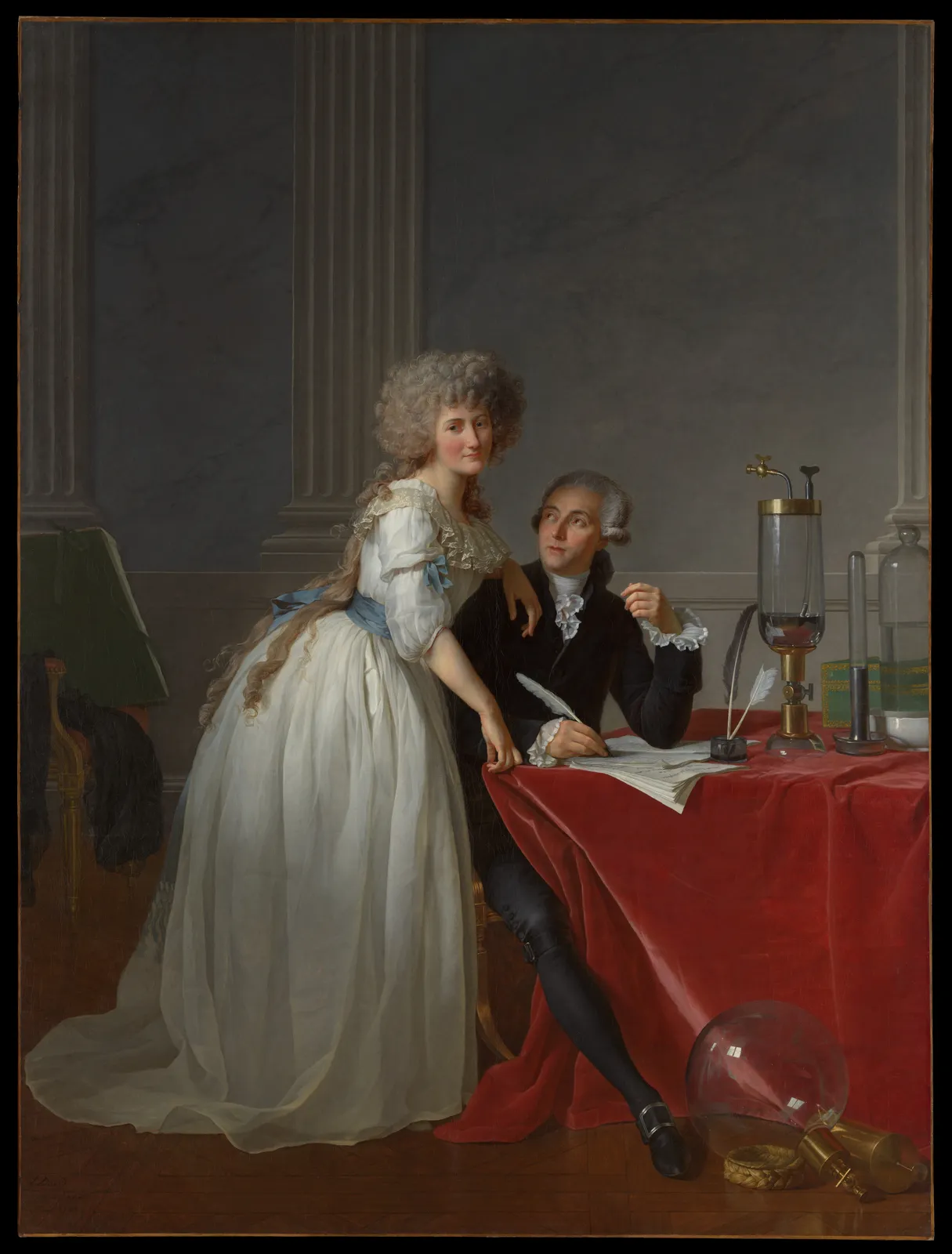 Antoine Laurent Lavoisier (1743–1794) and Marie Anne Lavoisier (Marie Anne Pierrette Paulze, 1758–1836)