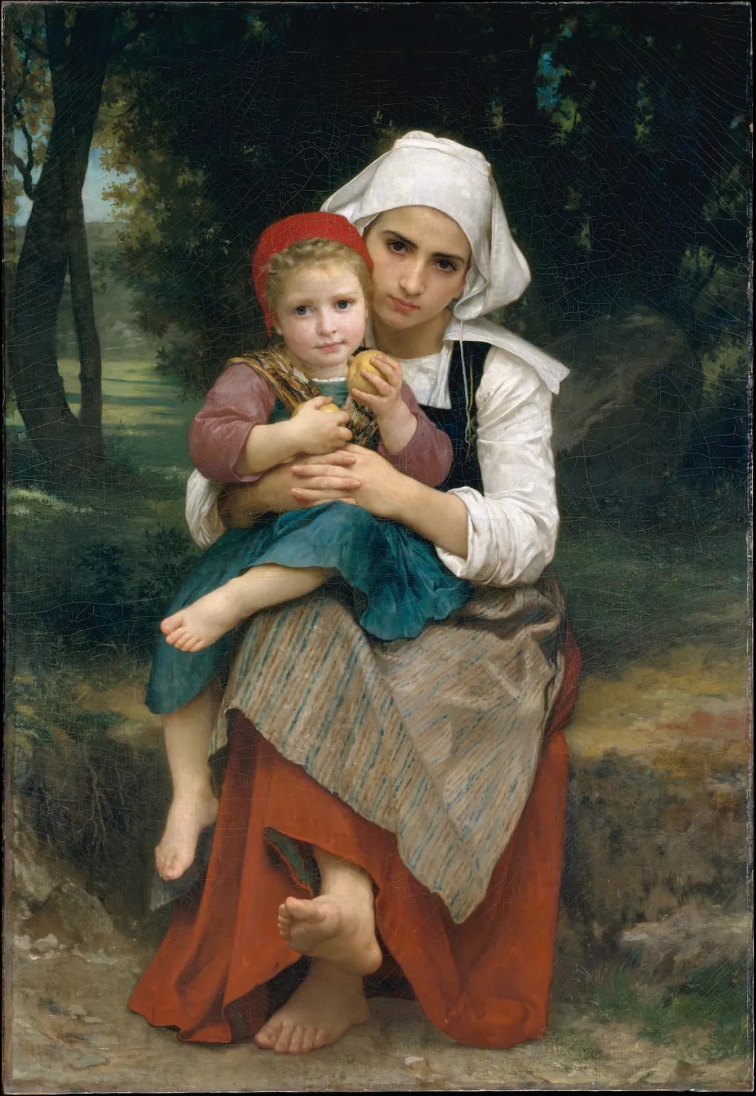 Cultural archive image of “Breton Brother and Sister”, catalogued as Paintings, dating to 1871. Medium: Oil on canvas. Dimensions: 50 7/8 x 35 1/8 in.