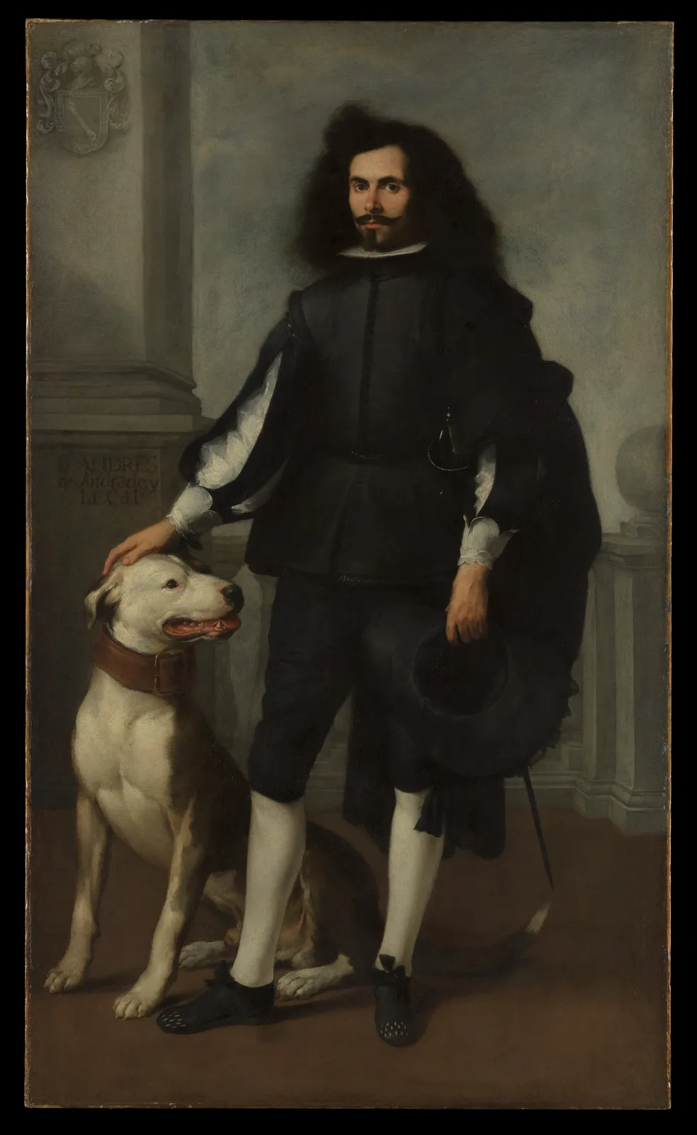 Cultural archive image of “Don Andrés de Andrade y la Cal”, catalogued as Paintings, dating to ca. 1665–72. Medium: Oil on canvas. Dimensions: 79 × 47 in.