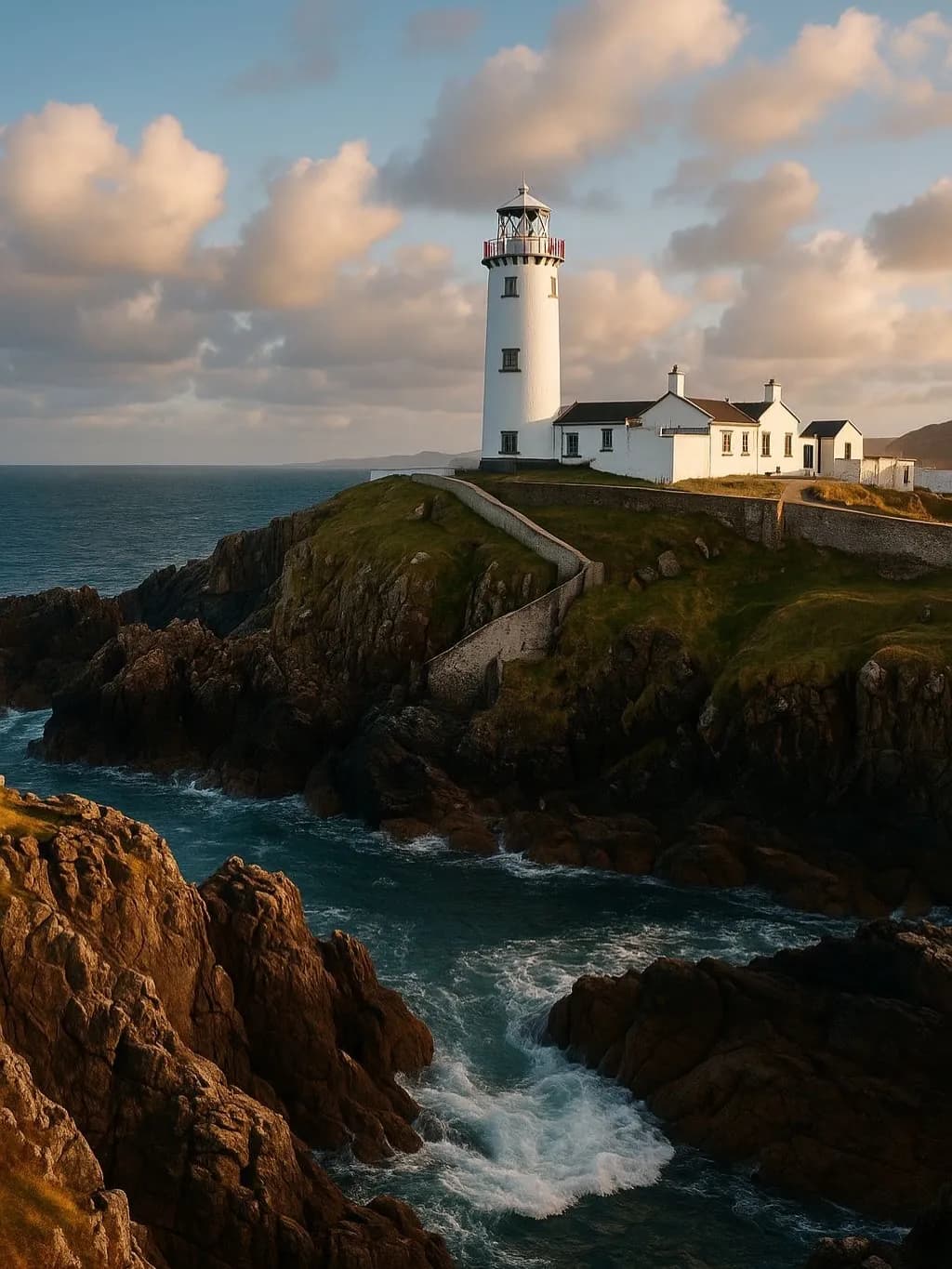 Cultural archive image of “Fanad Head Lighthouse sits on the tip of the Fanad Peninsula in north Donegal, first li…”, associated with Donegal.