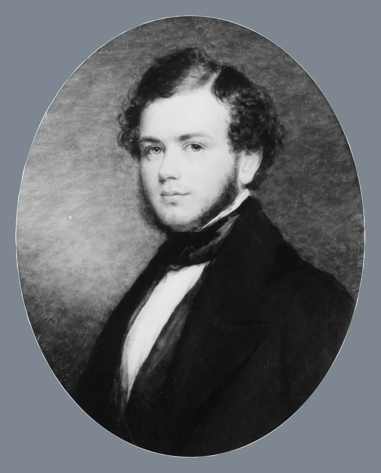 Cultural archive image of “George Henry Loring”, catalogued as American, dating to 1849. Medium: Watercolor on ivory. Dimensions: 4 9/16 x 3 3/8 in.