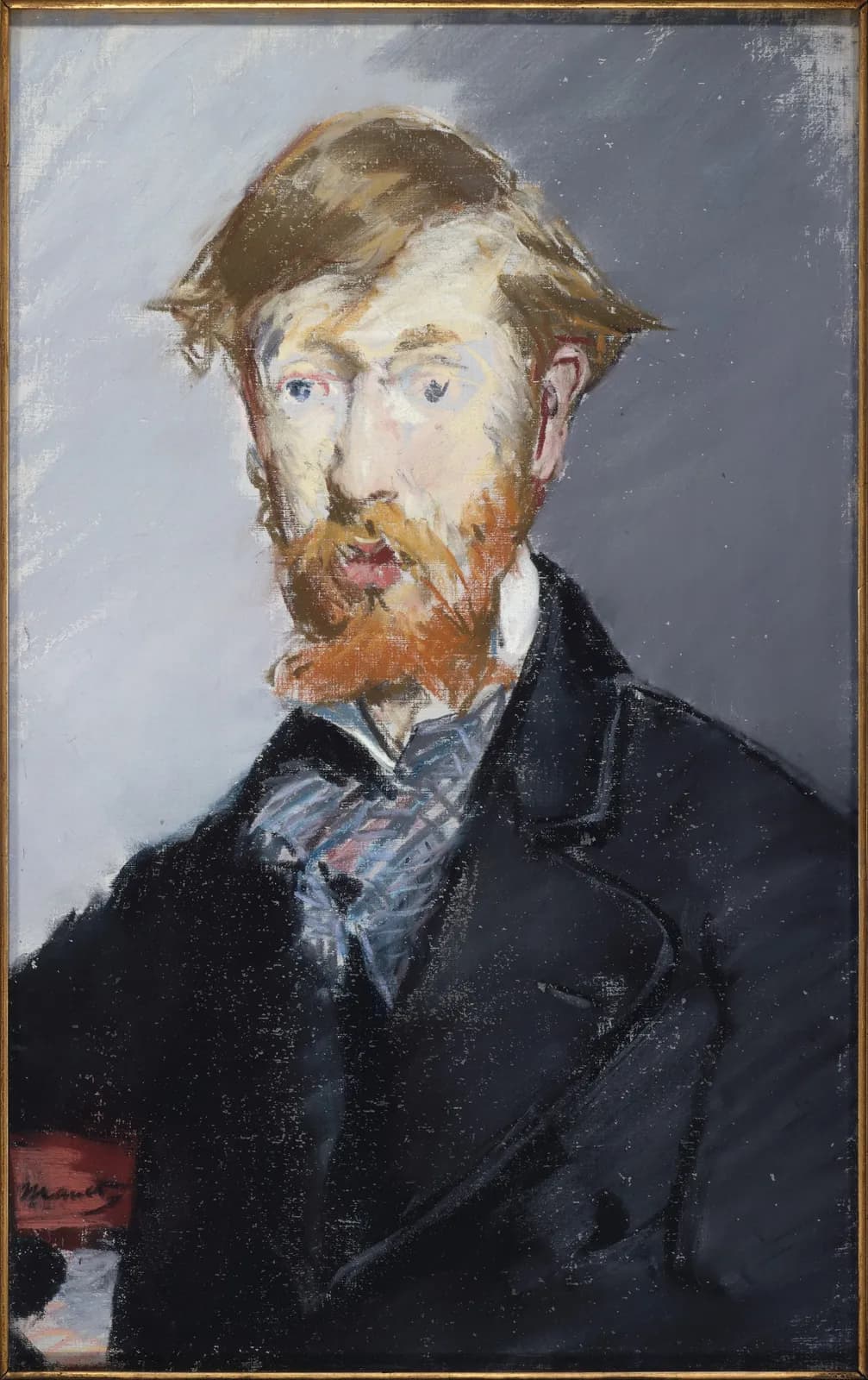 Cultural archive image of “George Moore (1852–1933)”, catalogued as Drawings, dating to 1879. Medium: Pastel on canvas. Dimensions: 21 3/4 x 13 7/8 in.