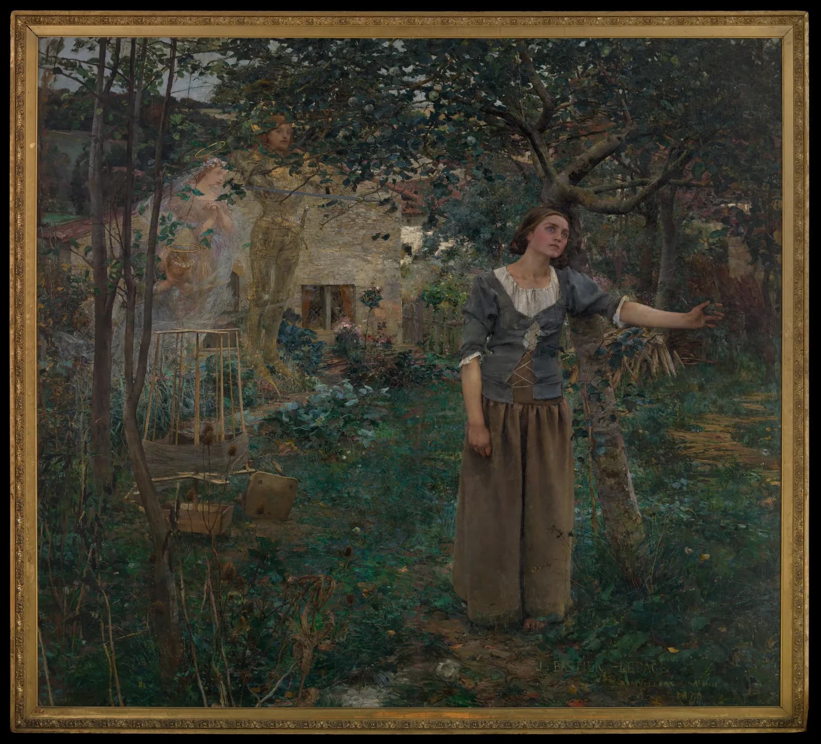 Cultural archive image of “Joan of Arc”, catalogued as Paintings, dating to 1879. Medium: Oil on canvas. Dimensions: 100 x 110 in.