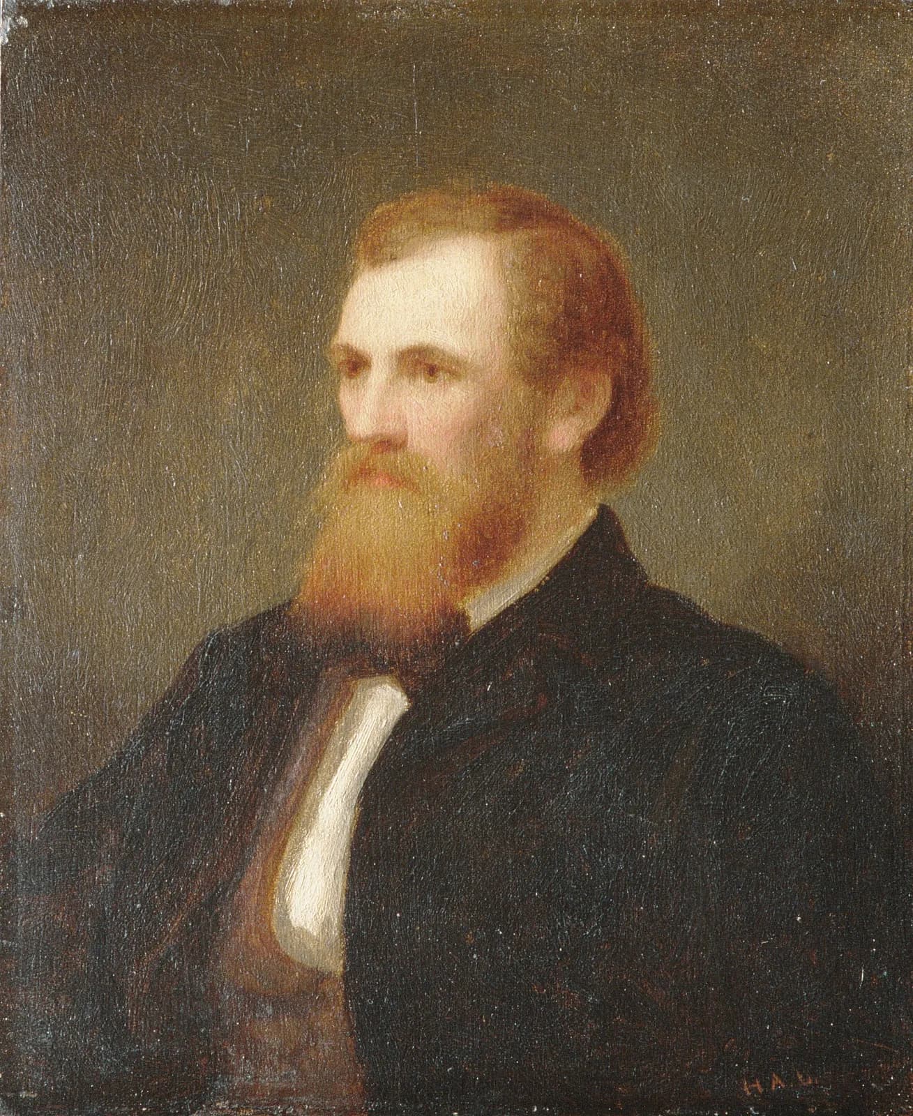 Cultural archive image of “John Quincy Adams Ward”, catalogued as American, dating to 1863. Medium: Oil on panel. Dimensions: 7 3/8 × 6 1/8 in.