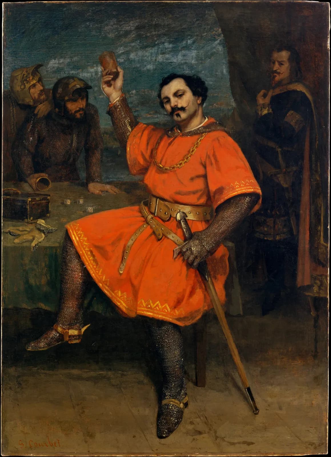 Cultural archive image of “Louis Gueymard (1822–1880) as Robert le Diable”, catalogued as Paintings, dating to 1857. Medium: Oil on canvas. Dimensions: 58 1/2 x 42 in.