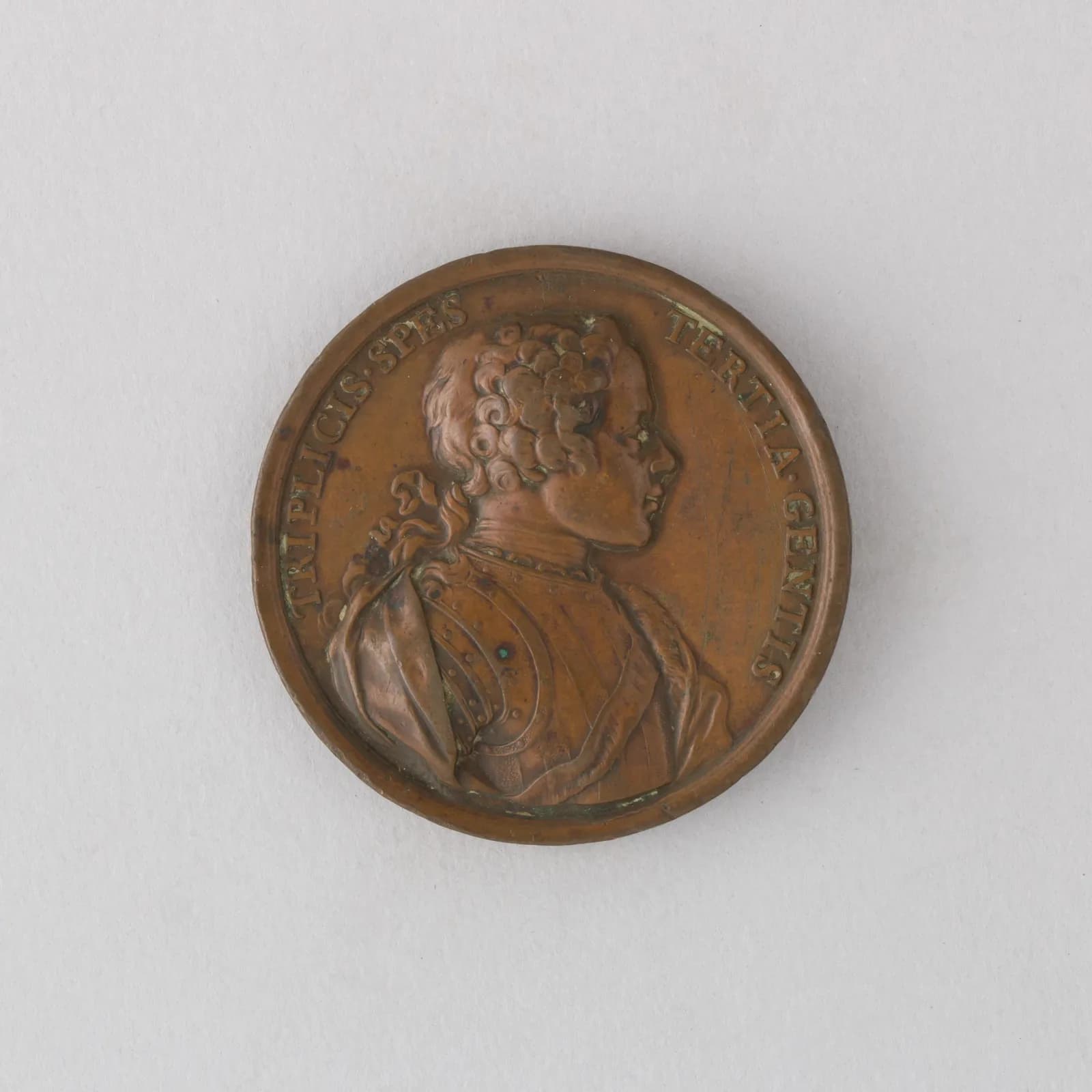 Cultural archive image of “Medal Showing Prince Charles and Prince Henry”, catalogued as Scottish, dating to 1729, associated with Scotland. Medium: Bronze. Dimensions: Diam.