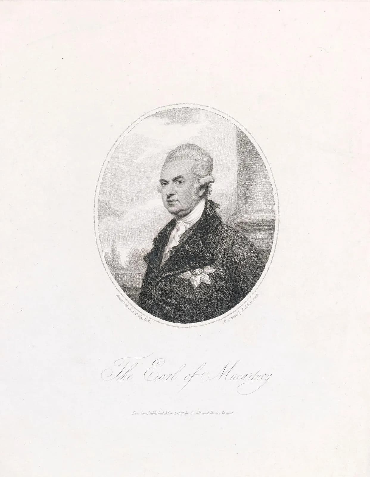 Cultural archive image of “George Macartney, 1st Earl Macartney (1737-1806), Former Chief Secretary for Ireland and Ambassador to Russia and China”, catalogued as Luigi Schiavonetti, dating to 1807. Artist: Luigi Schiavonetti. Medium:…
