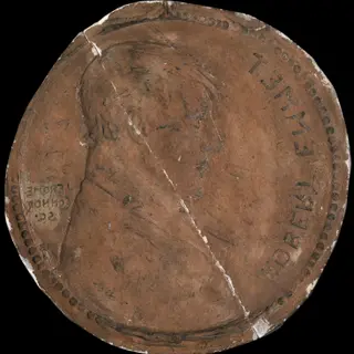 Mould of Medallion of Robert Emmet (1778 - 1803), Irish Patriot