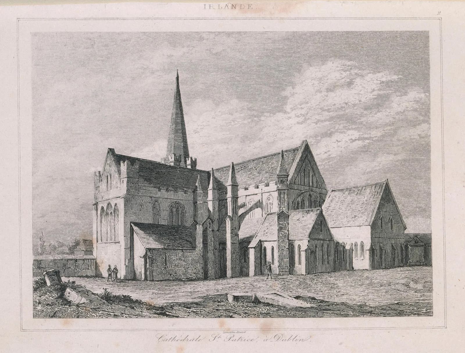 Saint Patrick's Cathedral, Dublin, from the South-East