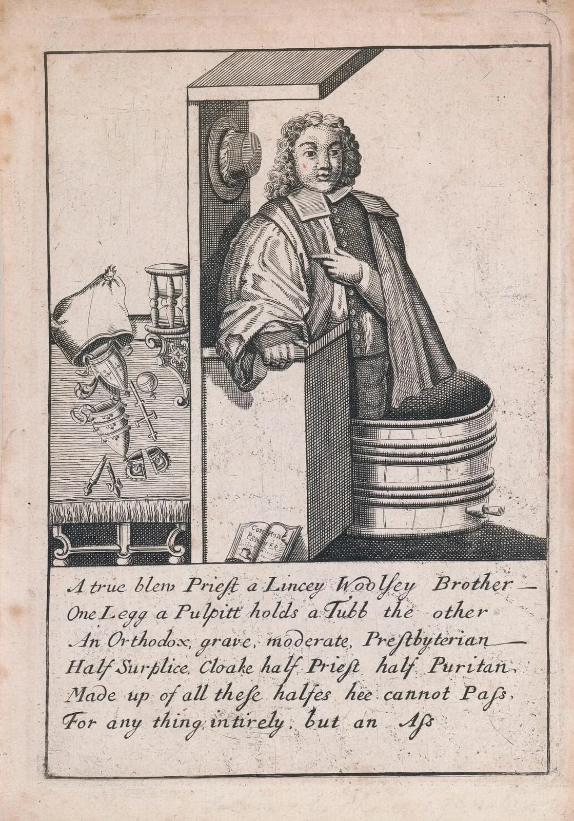 Satirical Religious Print