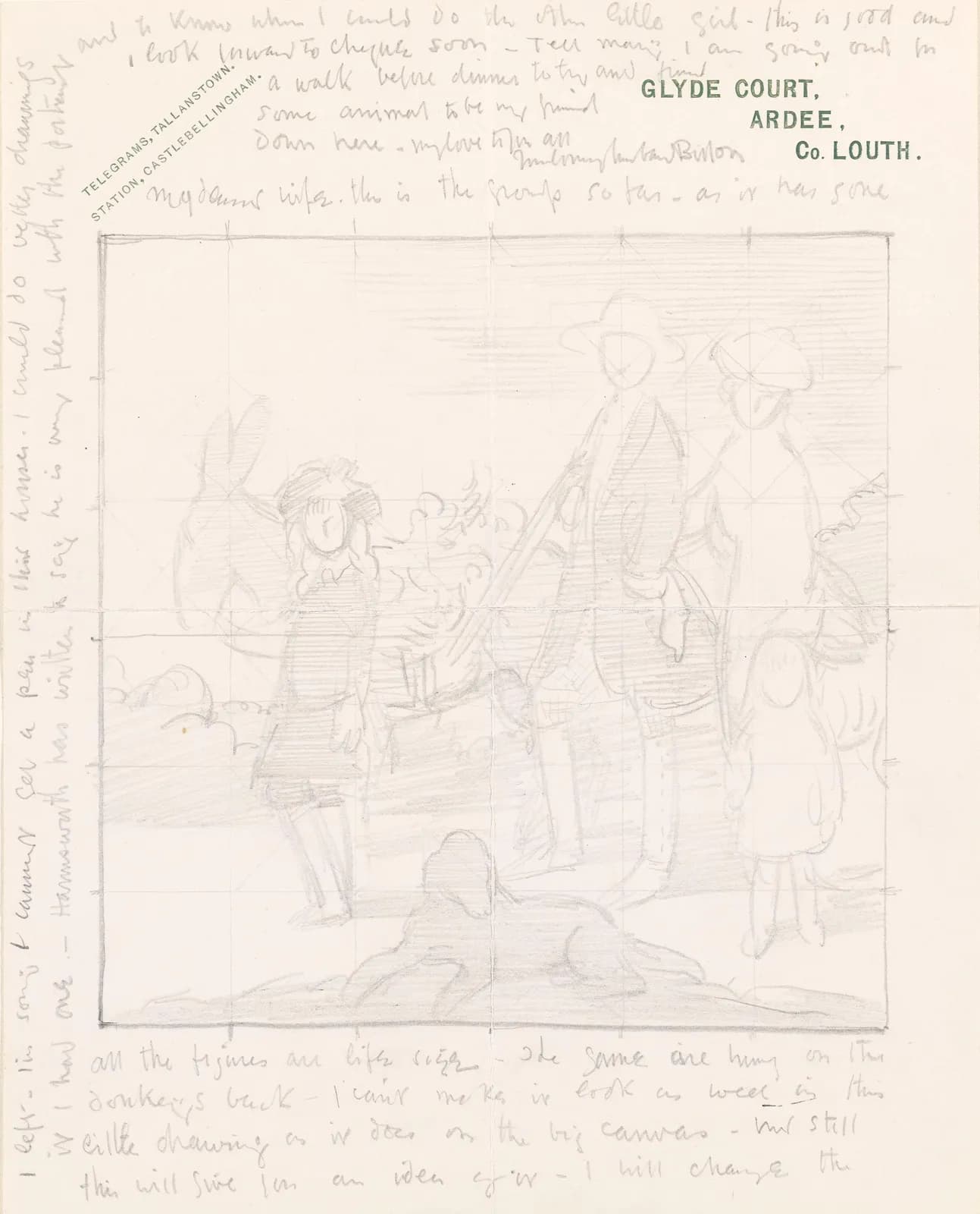 The Vere Foster Family - Sir Augustus (1873-1947), Lady Charlotte Philippa Marion (née ffolkes), (d.1938), Philippa Eugenie (1898-1962) and Dorothy Elizabeth (b.1903, now Mrs May)
