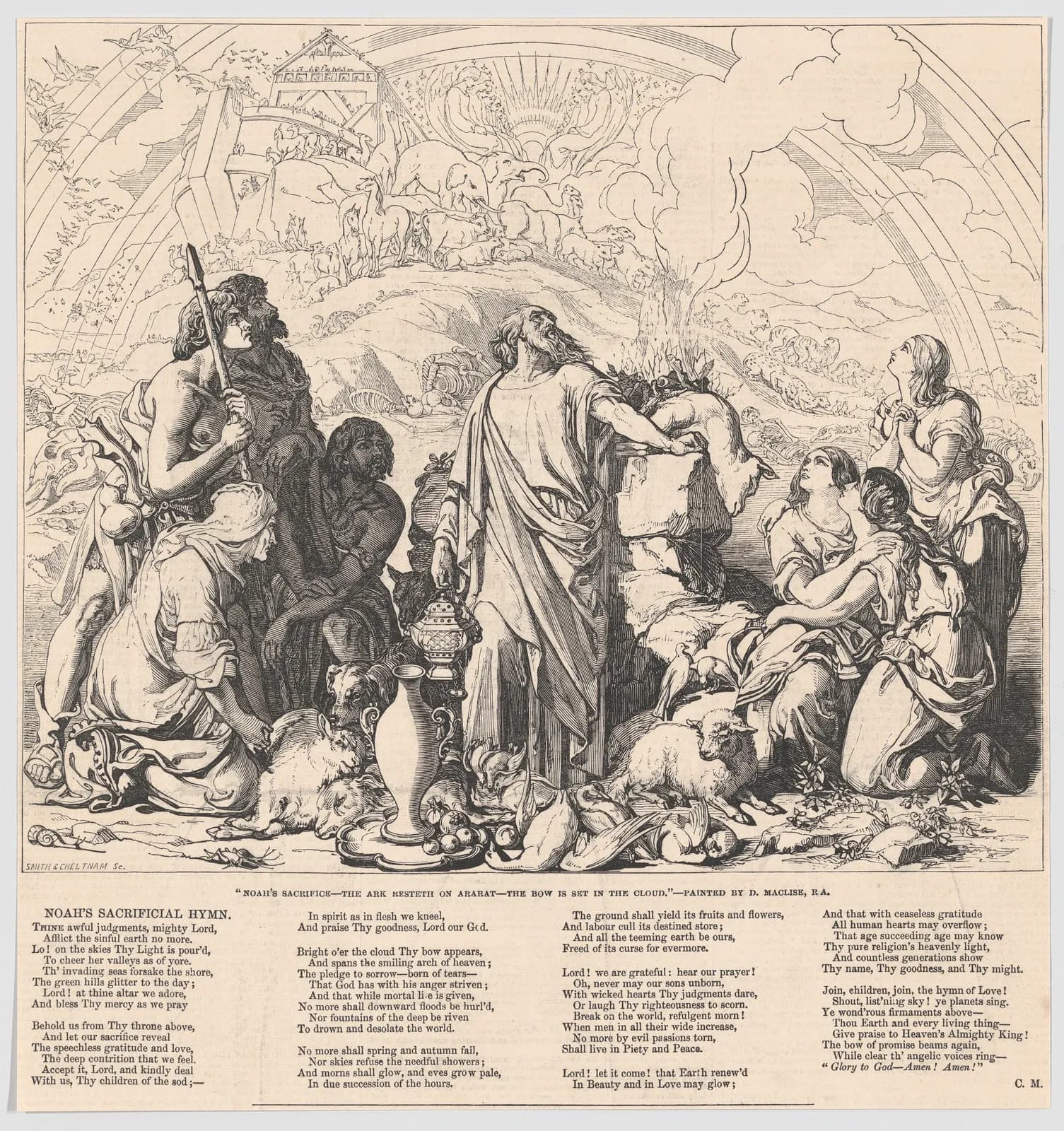 Noah's Sacrifice, from "Illustrated London News"