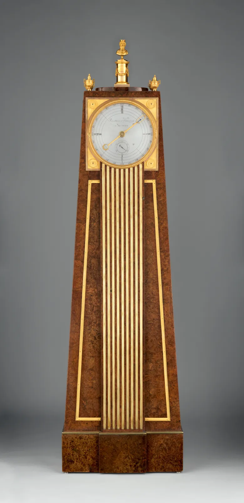 Obelisk clock with a Franklin movement