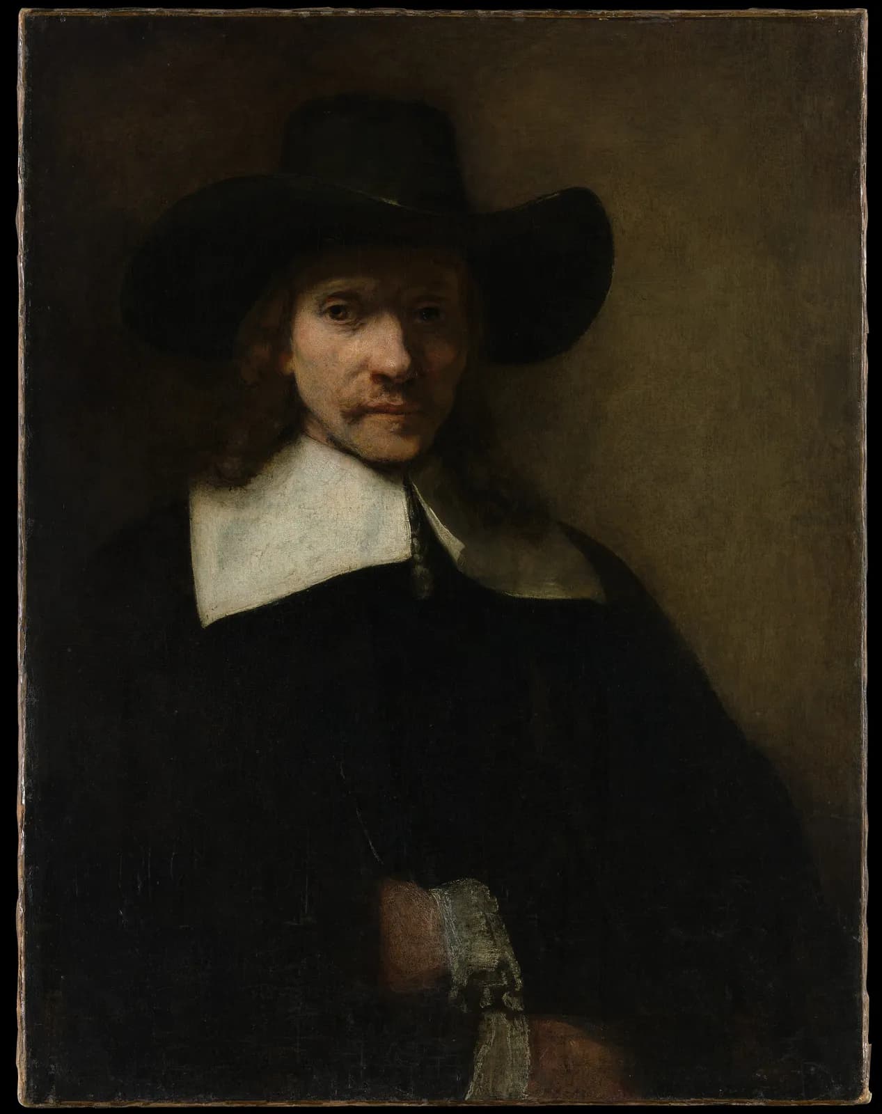 Cultural archive image of “Portrait of a Man”, catalogued as Paintings, dating to ca. 1655–60. Medium: Oil on canvas. Dimensions: 32 7/8 x 25 3/8 in.