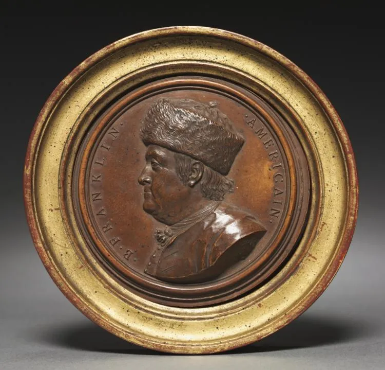Cultural archive image of “Portrait of Benjamin Franklin”, catalogued as France, 18th century, dating to 1777, associated with France, 18th century.