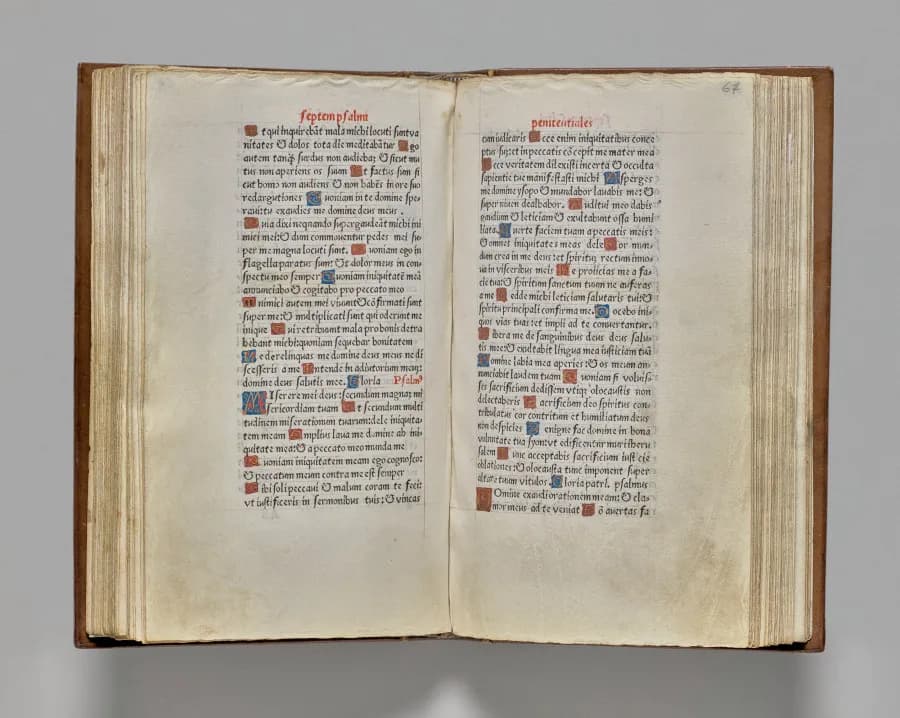 Printed Book of Hours (Use of Rome): fol. 66v, Text