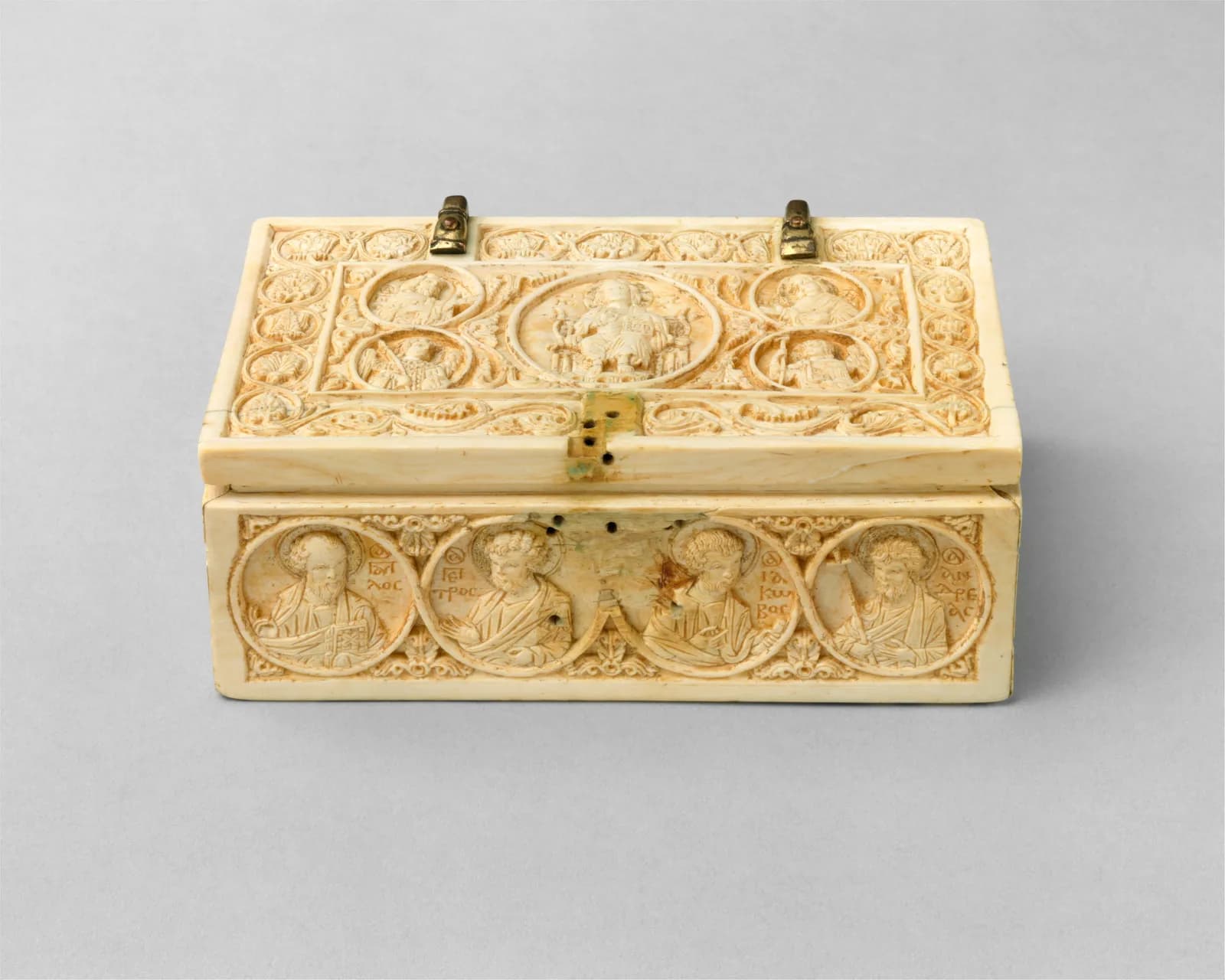 Reliquary Casket with the Deesis, Archangels, and the Twelve Apostles