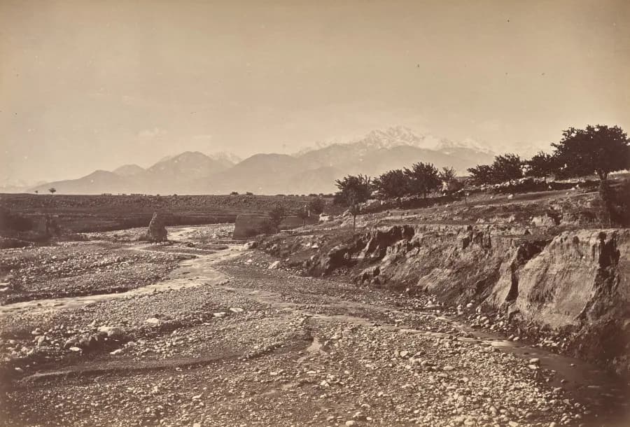 Cultural archive image of “Safed Sang River and Old Bridge”, catalogued as Ireland, dating to 1878–80, associated with Ireland. Afghanistan, February 1880: Safed Sang River and Old Bridge, 1878–80.