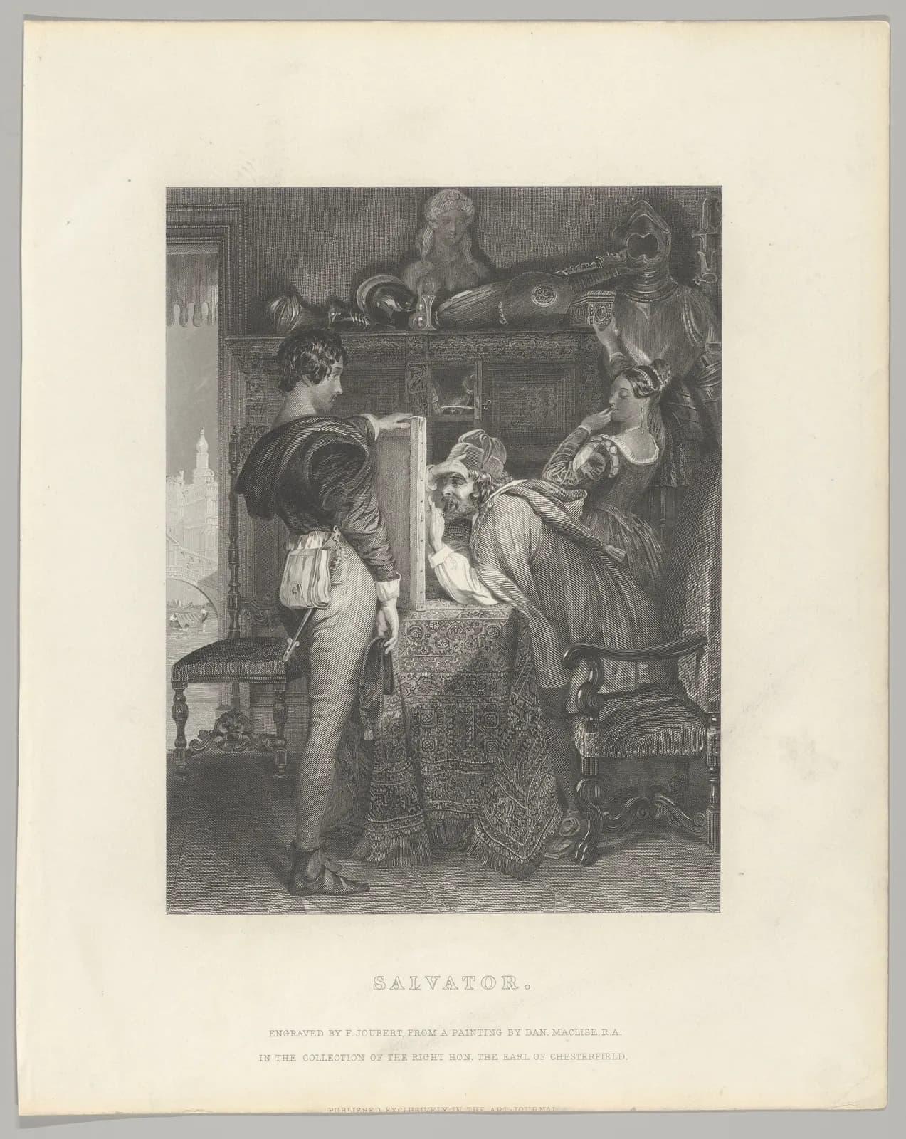 Salvator, from "The Art Union" (later "The Art Journal"), opposite p. 252