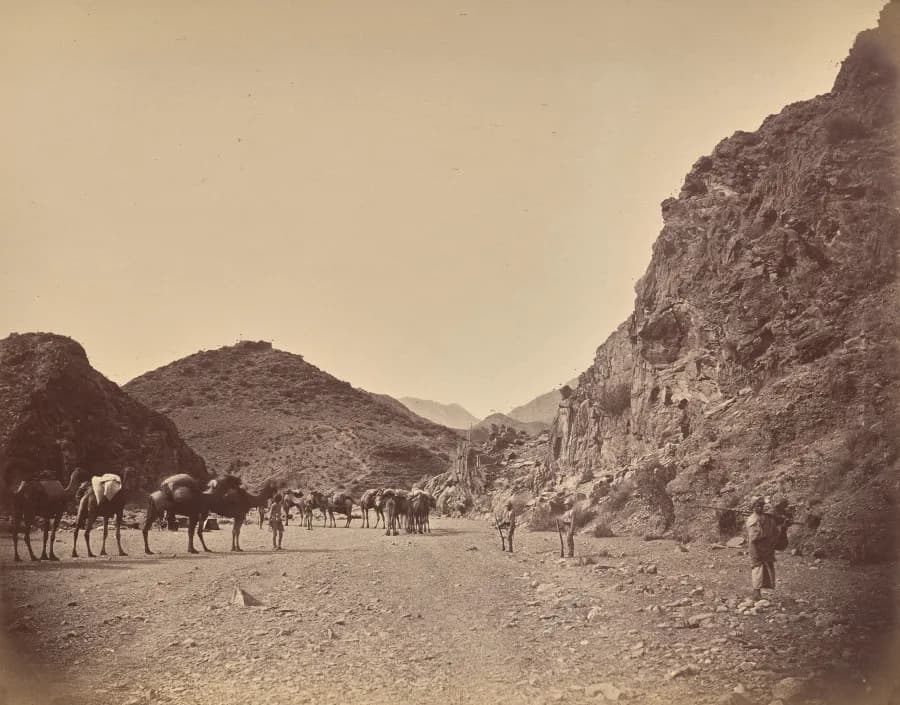 Cultural archive image of “Shadi Bagiar, Entrance to Khyber Pass”, catalogued as Ireland, dating to 1878–80, associated with Ireland. Afghanistan, February 1880: Shadi Bagiar, Entrance to Khyber Pass, 1878–80.