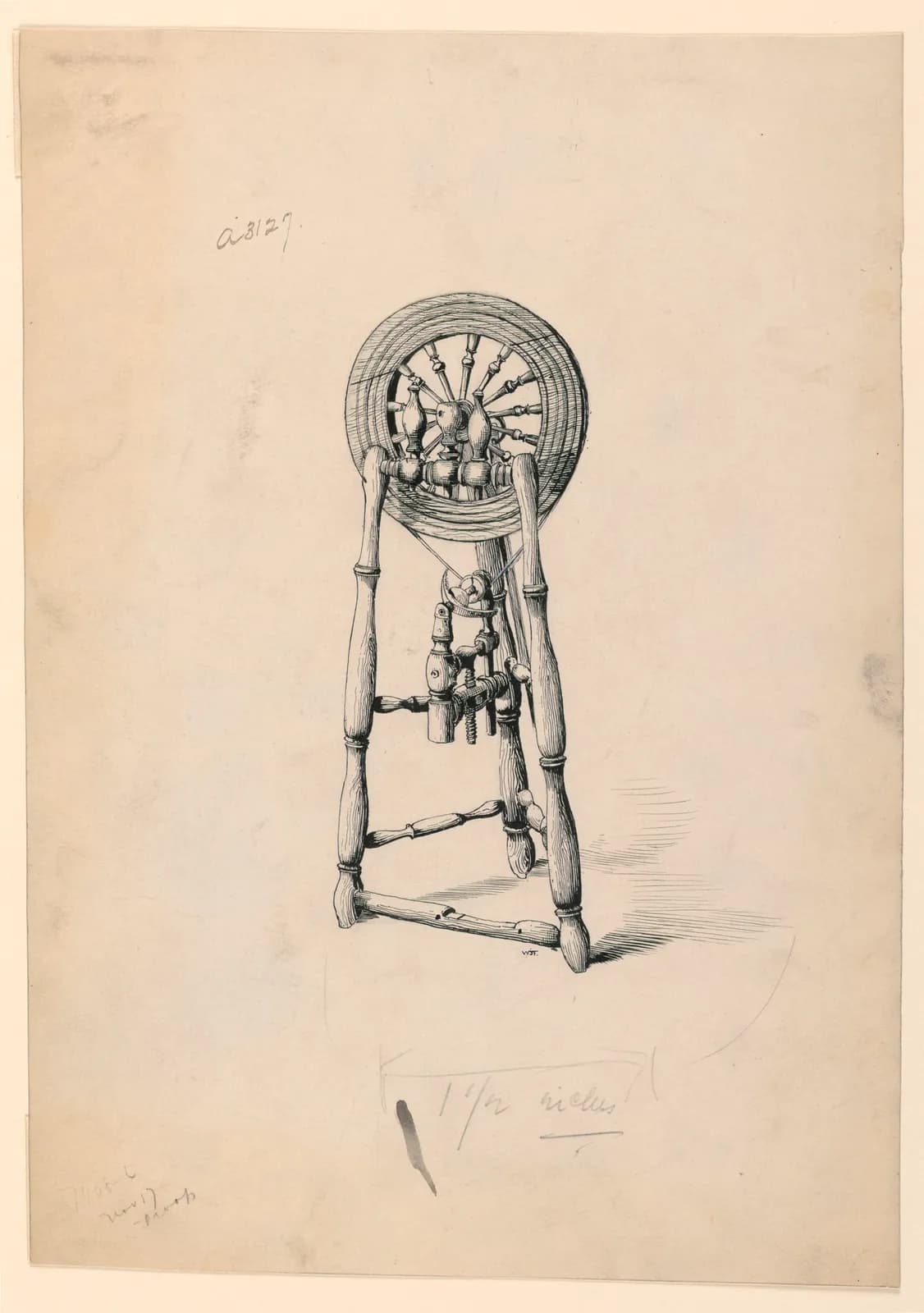 Irish Immigrant's Flax-Wheel