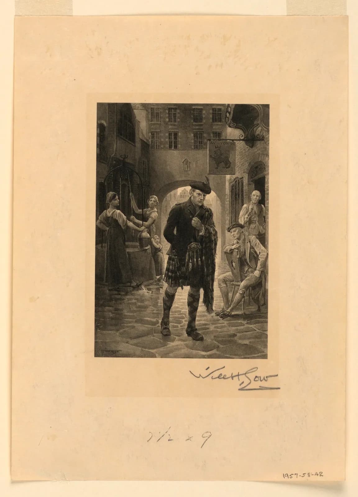Flemish Street Scene with a Scottish Man