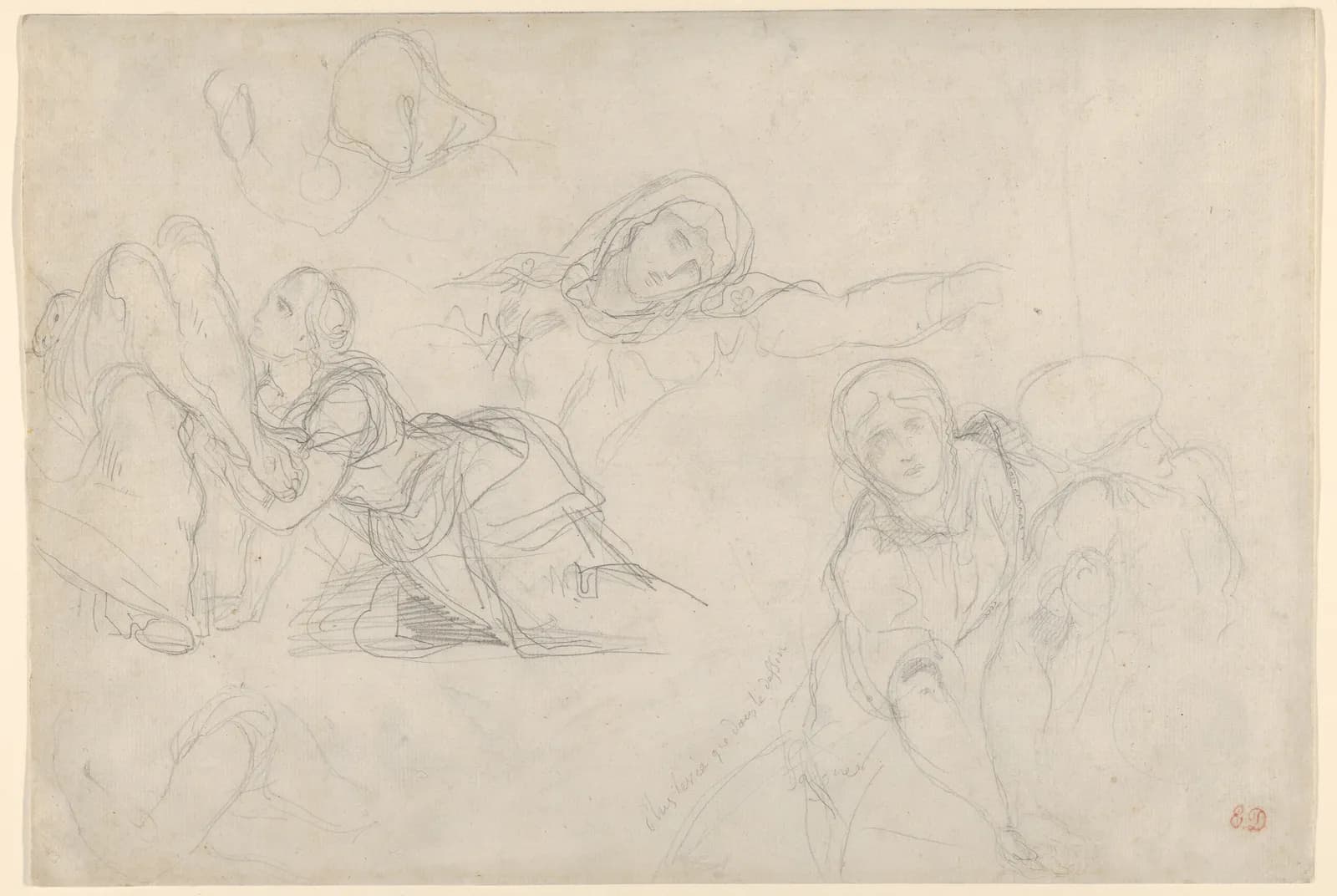Studies of the Virgin and Holy Women for "The Lamentation"