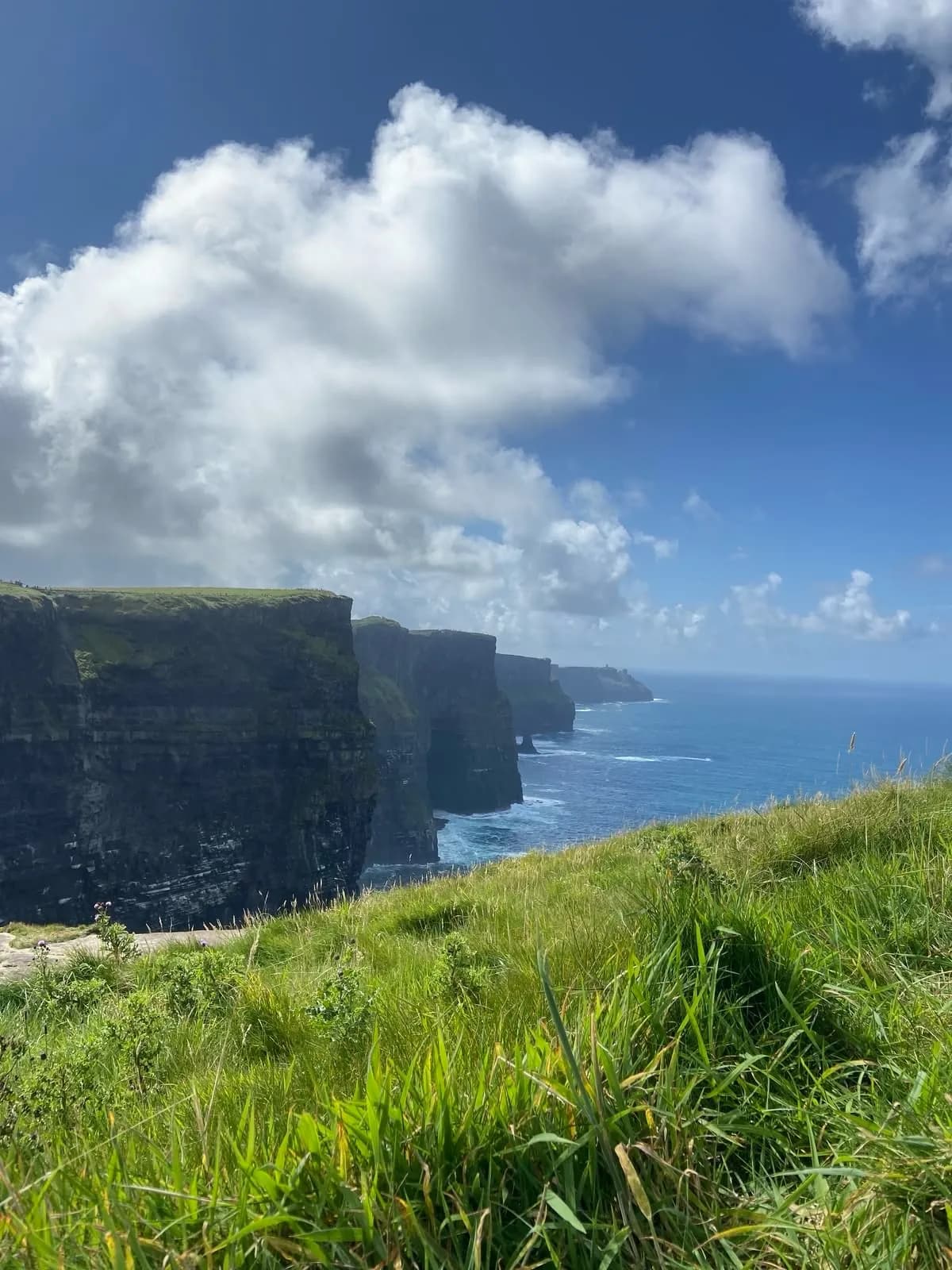 Cultural archive image of “The Cliffs of Moher run 14km along the Clare coast, topping out at 214 metres.”, associated with Cliffs of Moher.