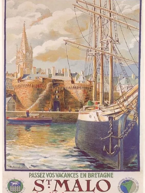 Cultural archive image of “The corsairs of Saint-Malo were state-licensed privateers who made the city one of the…”, associated with Saint-Malo.