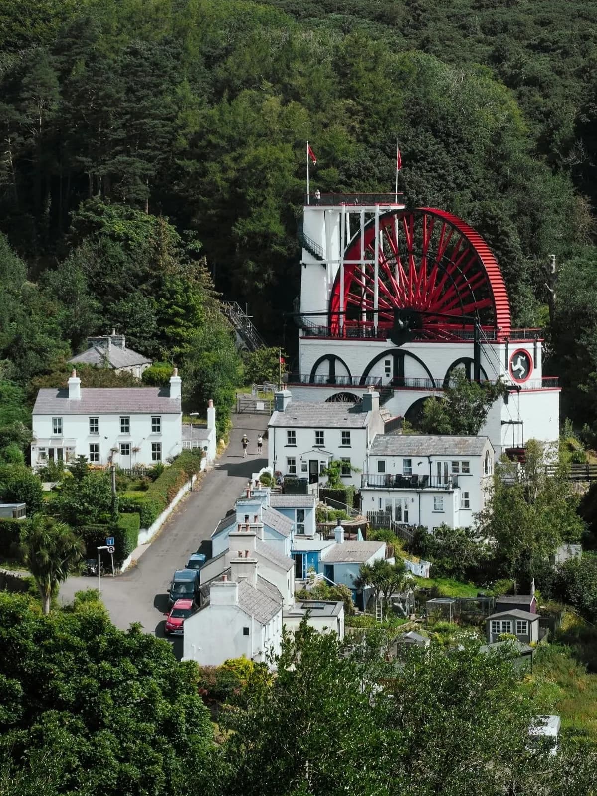 Cultural archive image of “The Laxey Wheel is the largest working waterwheel in the world — 72 feet 6 inches acros…”, associated with Isle of Man.