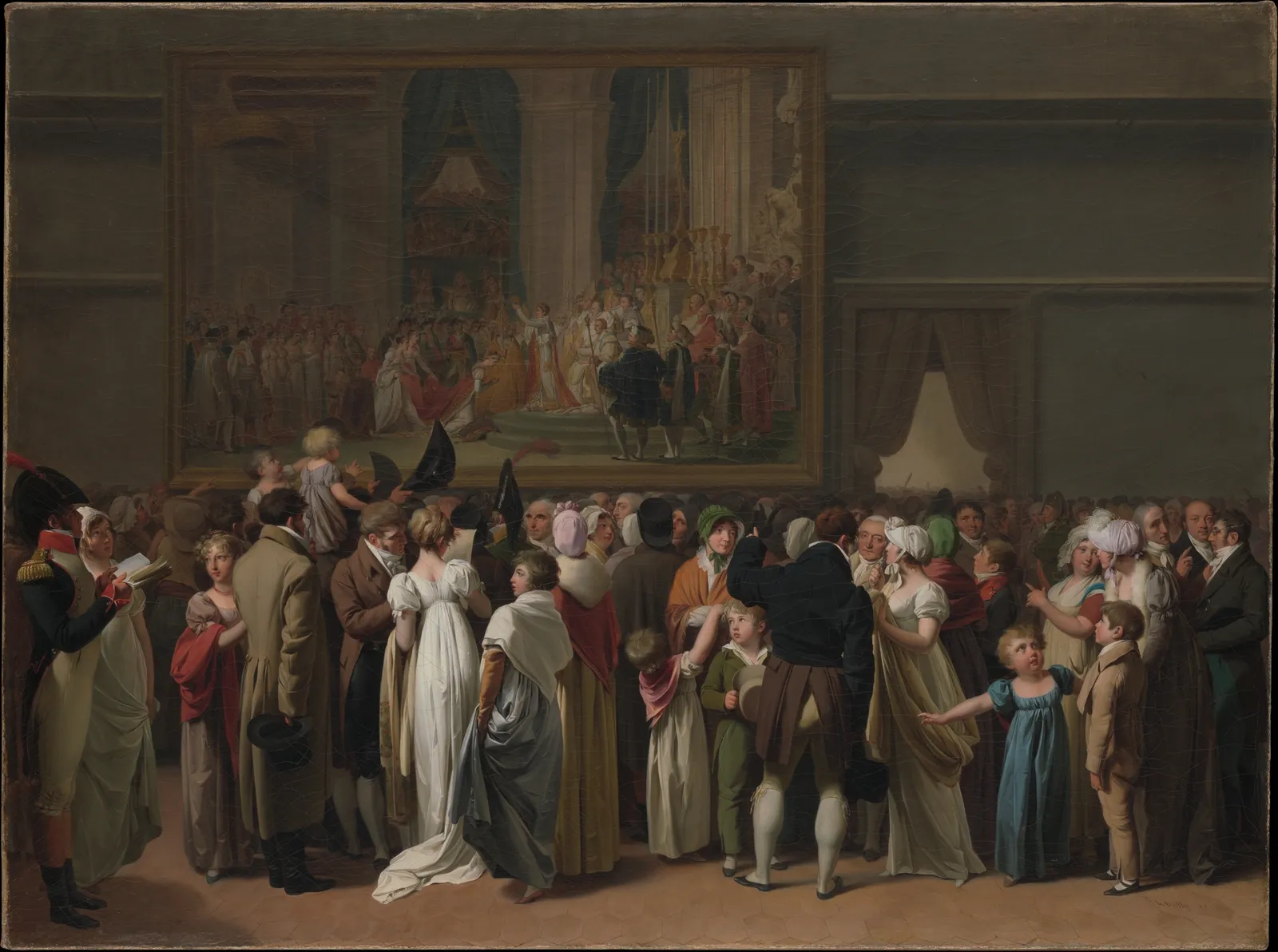 The Public Viewing David's "Coronation" at the Louvre