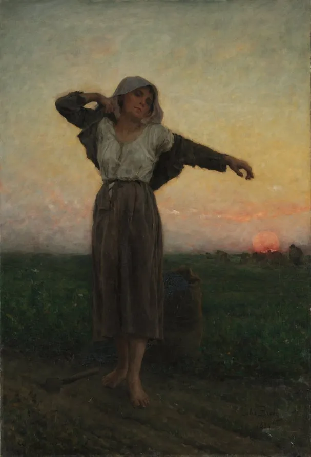 Cultural archive image of “The Tired Gleaner”, catalogued as France, 19th century, dating to 1880, associated with France, 19th century.