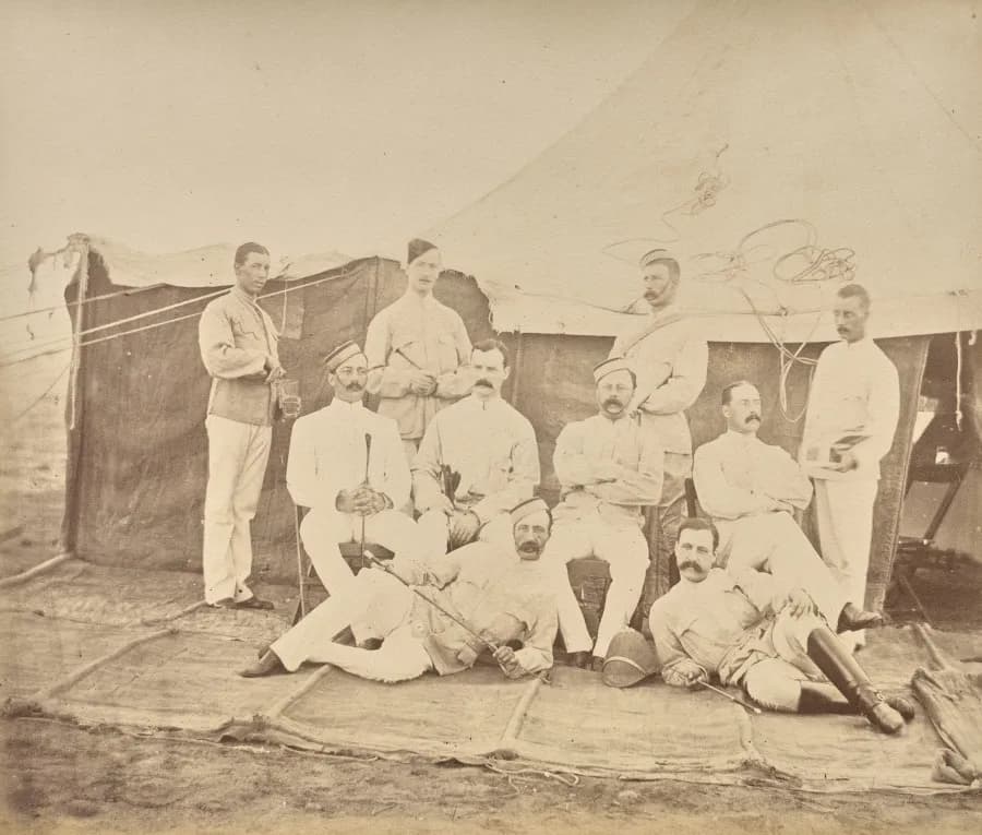 Cultural archive image of “Untitled (Group of Men)”, catalogued as Ireland, dating to 1878–80, associated with Ireland. Afghanistan, February 1880: Untitled (Group of Men), 1878–80.