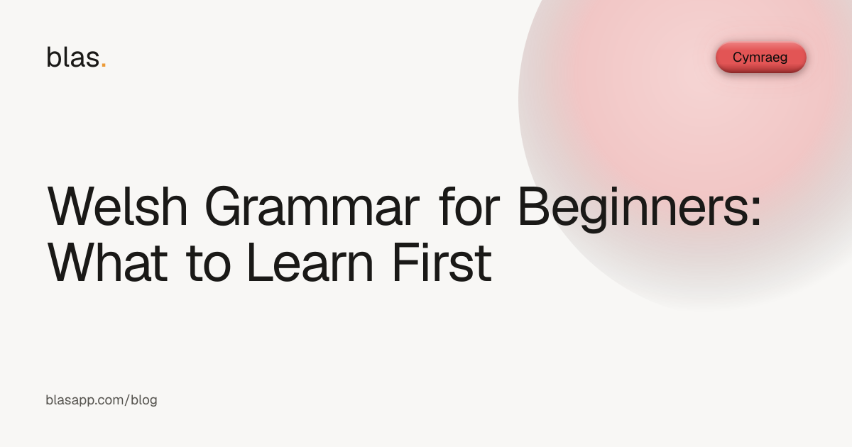 Welsh Grammar for Beginners: Bod, Mutations, and Word Order First ...